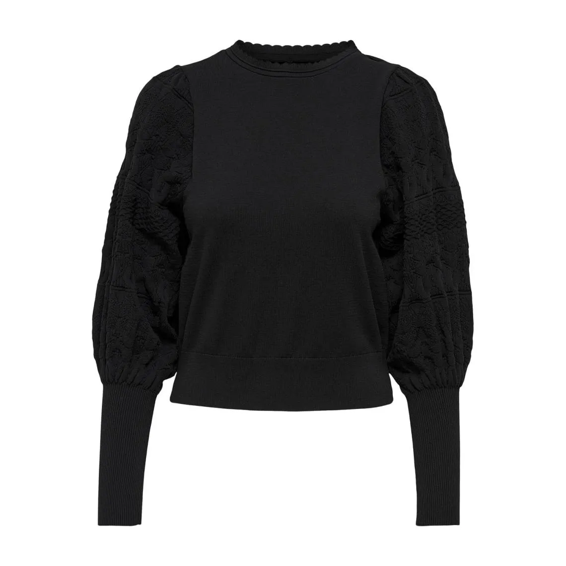 Pull en maille asymétrique asymétrique noir Adele | 3 Suisses