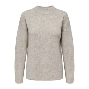 Pull en maille col rond col rond gris clair Ruth | 3 Suisses