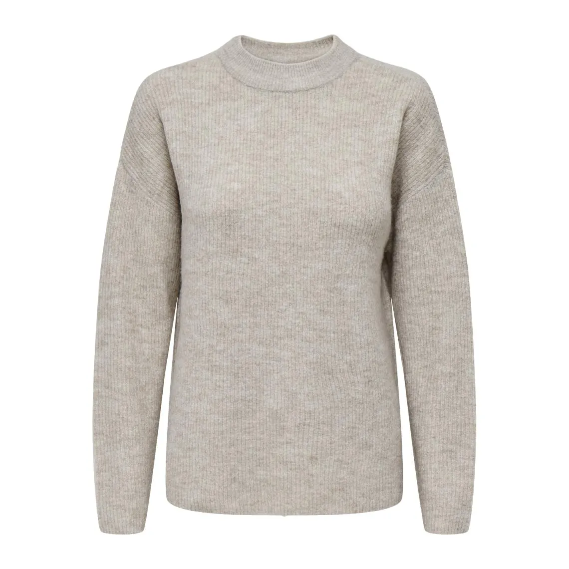 Pull en maille col rond col rond gris clair Ruth | 3 Suisses