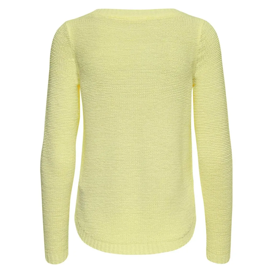 Pull en maille col rond col rond jaune clair Willa | 3 Suisses