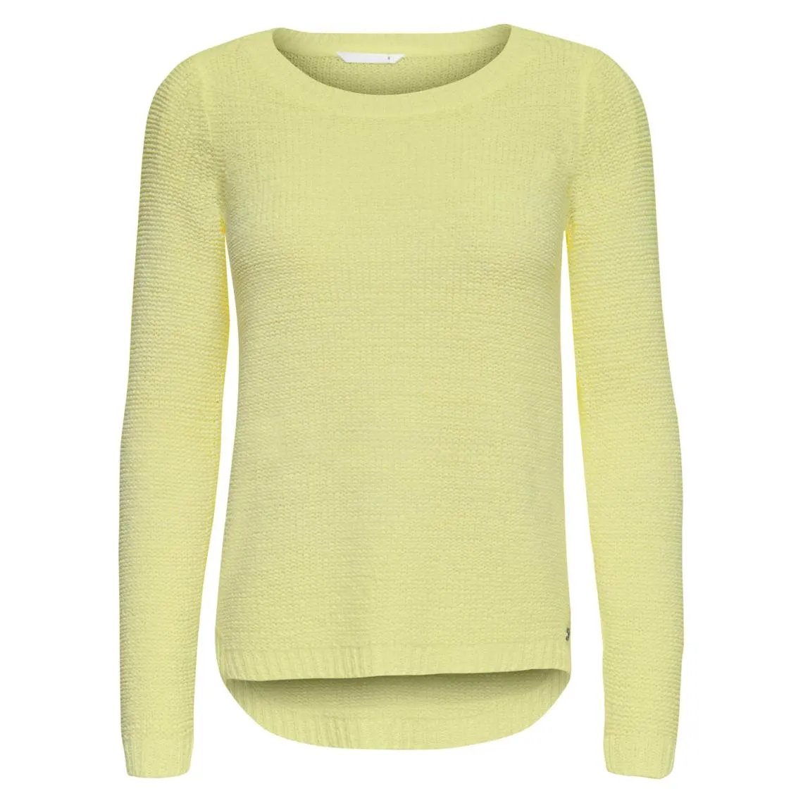 Pull en maille col rond col rond jaune clair Willa | 3 Suisses