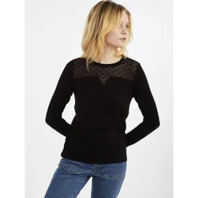 Pull femme NOIR en viscose | 3 Suisses