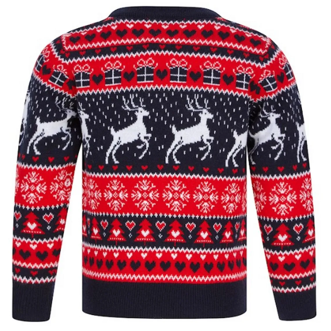 Pull Fille Noel SNOW REINDEER bleu | 3 Suisses