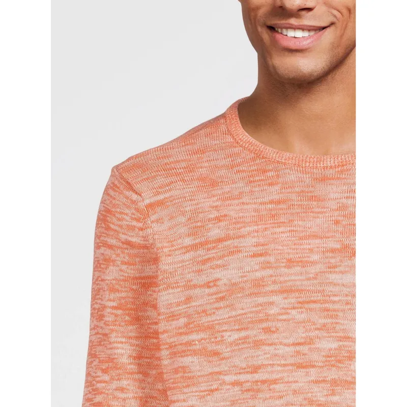 Pull fin chiné orange homme - Blend | wimod