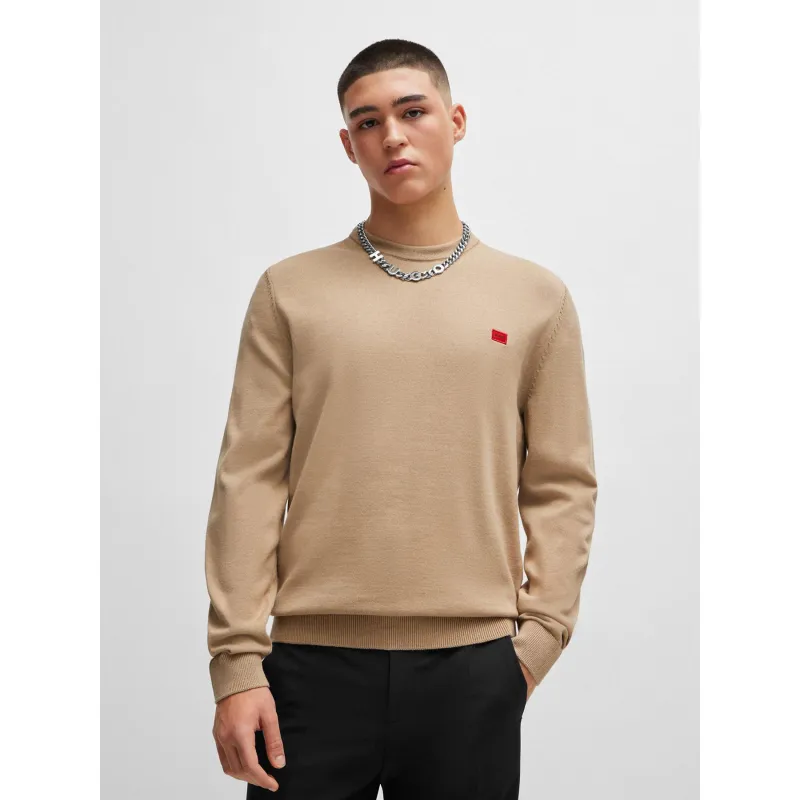 Pull fin chiné orange homme - Blend | wimod