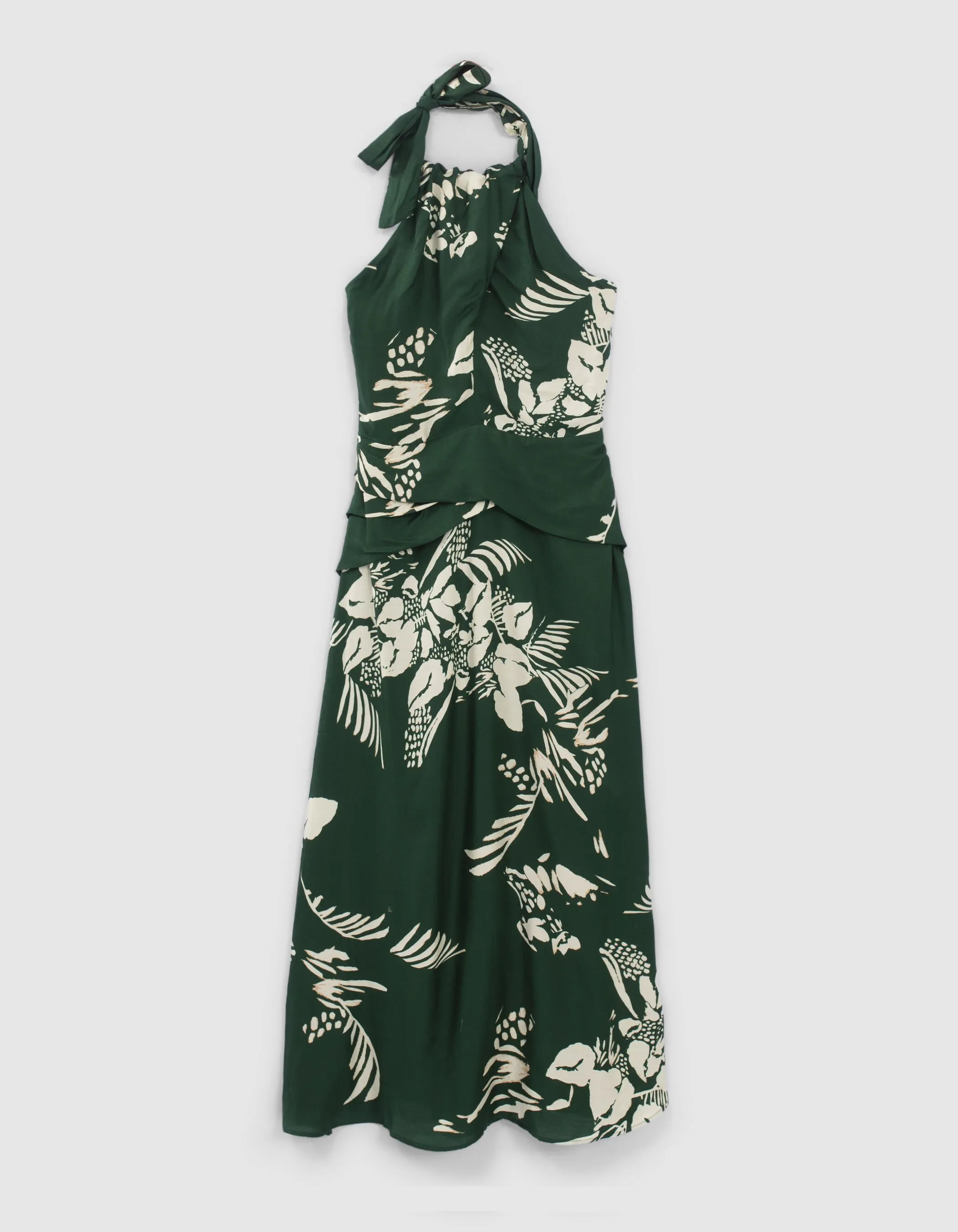 Pure Edition-Robe dos-nu verte imprimé Jungle Vibe Femme