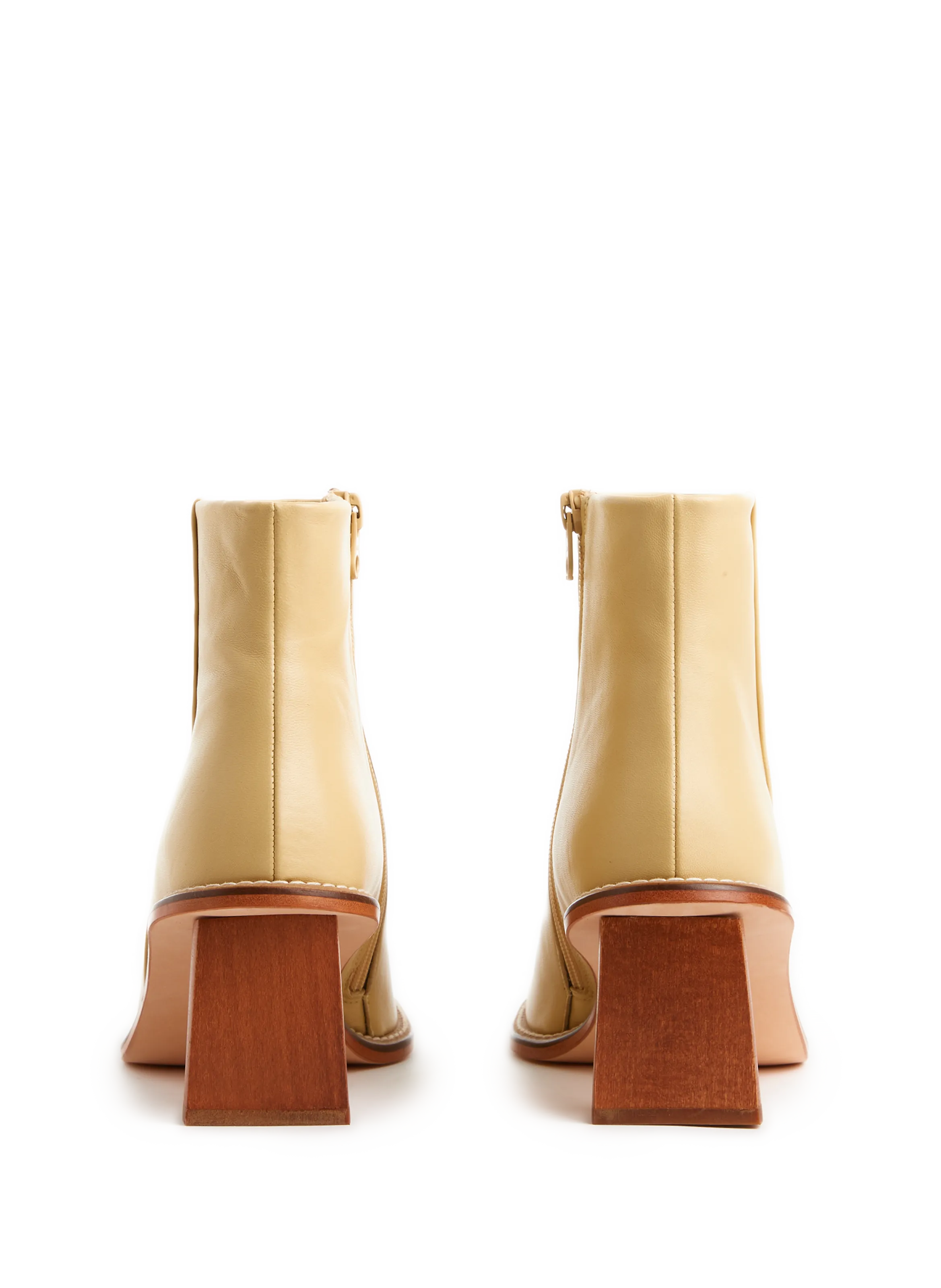 REJINA PYO  Bottines Edith en cuir nappa - Beige