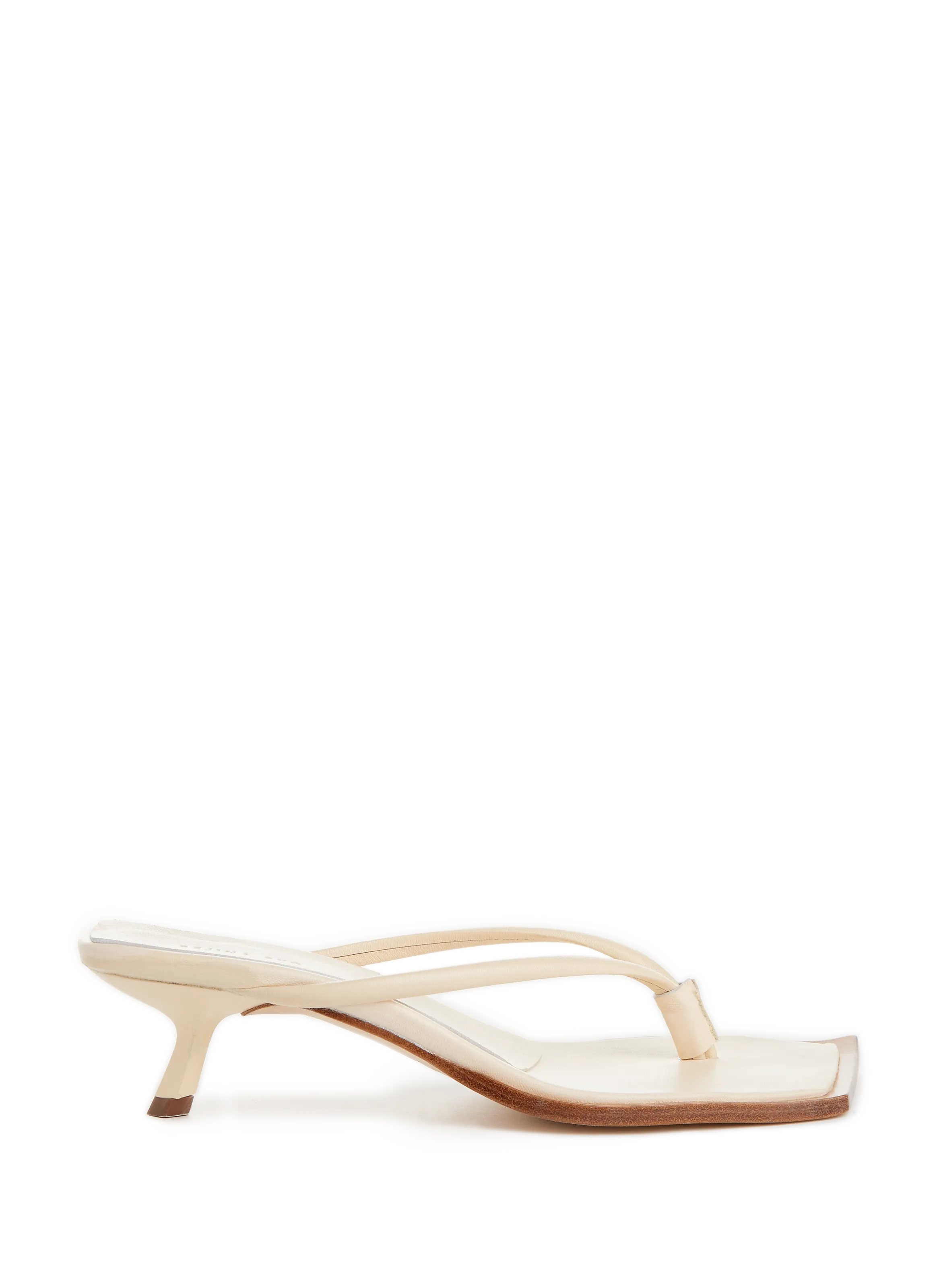 REJINA PYO  Tongs Lorna en cuir - Beige