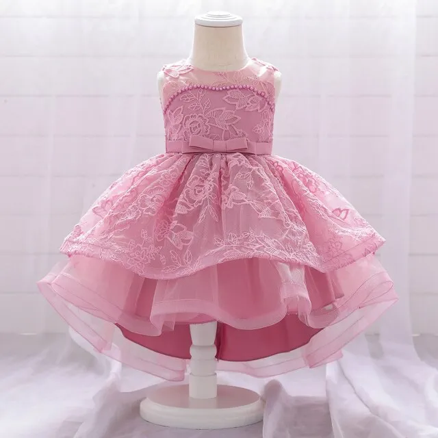 Robe Bébé Mariage Rose