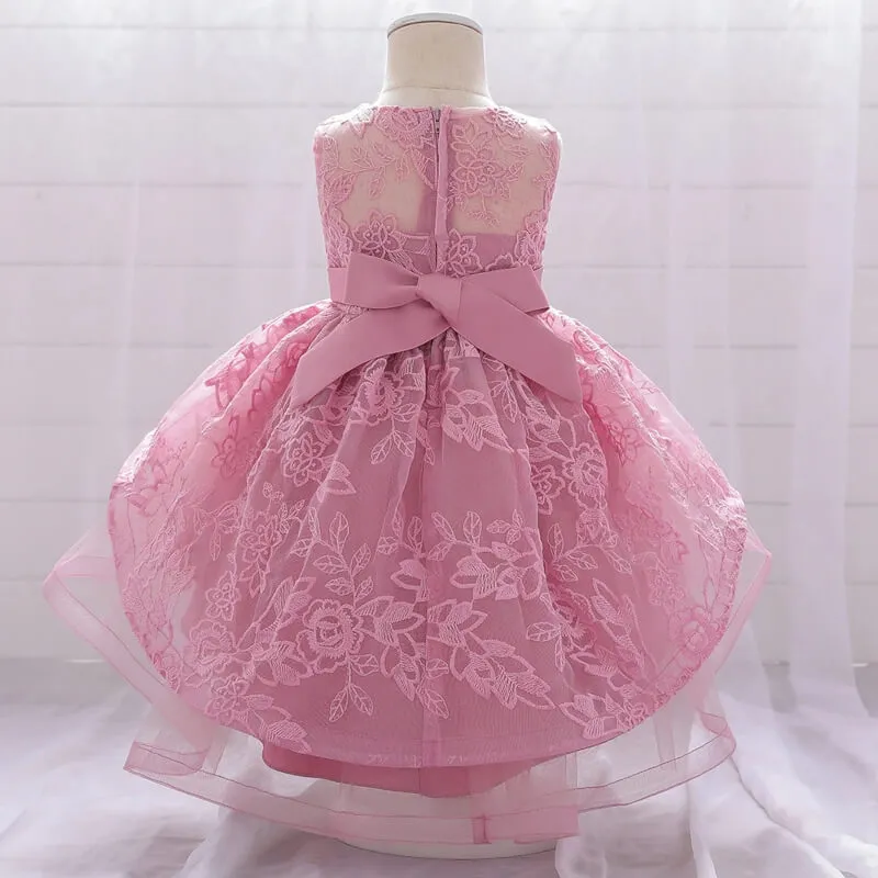 Robe Bébé Mariage Rose