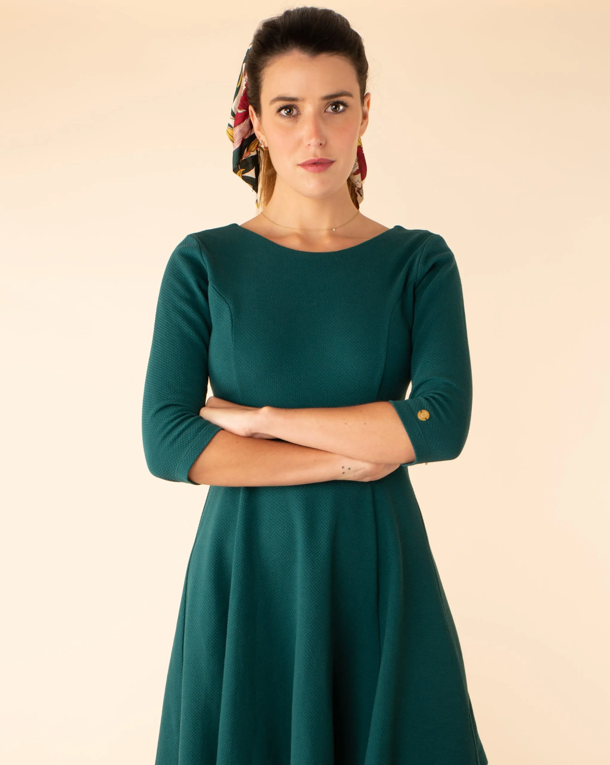 Robe Emma verte - mARIANNE by Marie Jordane - Marques de France