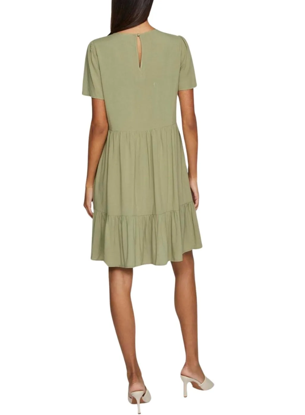 Robe Vila Vipaya verte pour femme