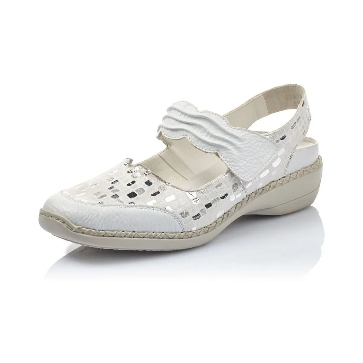 Sandales Rieker galaxy blanc