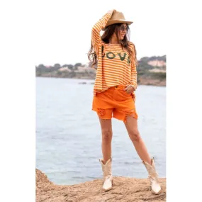 Short ANTHO orange Banditas Shorts keva