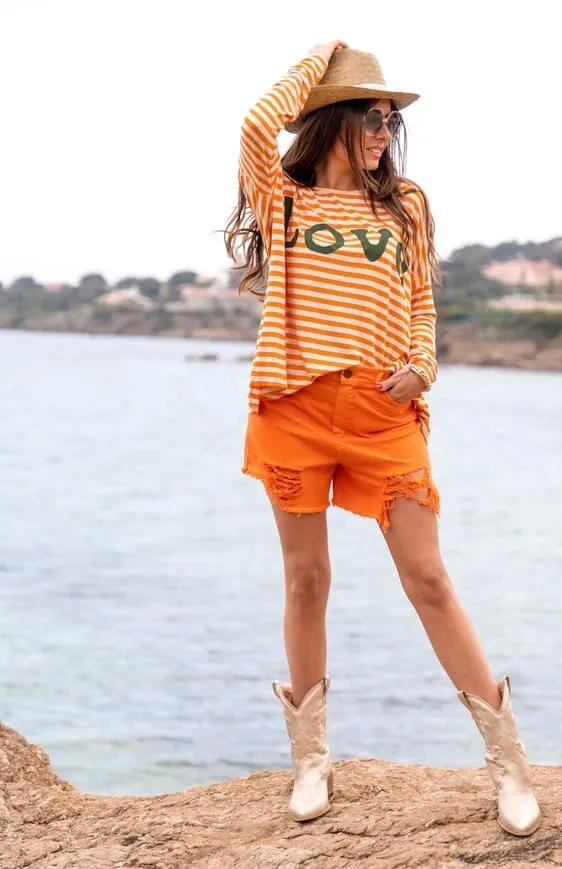 Short ANTHO orange Banditas Shorts keva