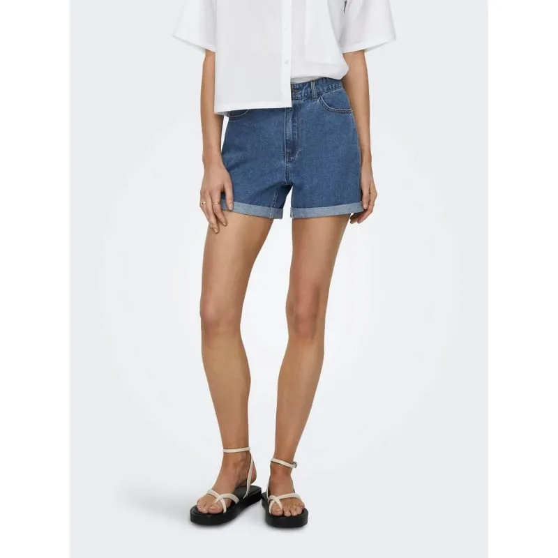 Short chino co blend bleu marine femme - Tommy Hilfiger | wimod