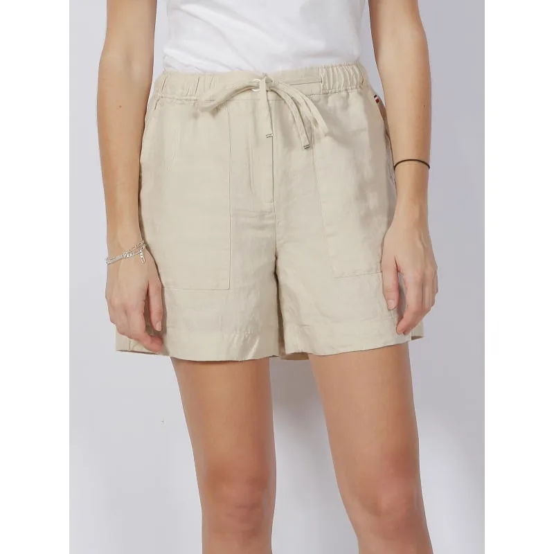 Short chino co blend bleu marine femme - Tommy Hilfiger | wimod