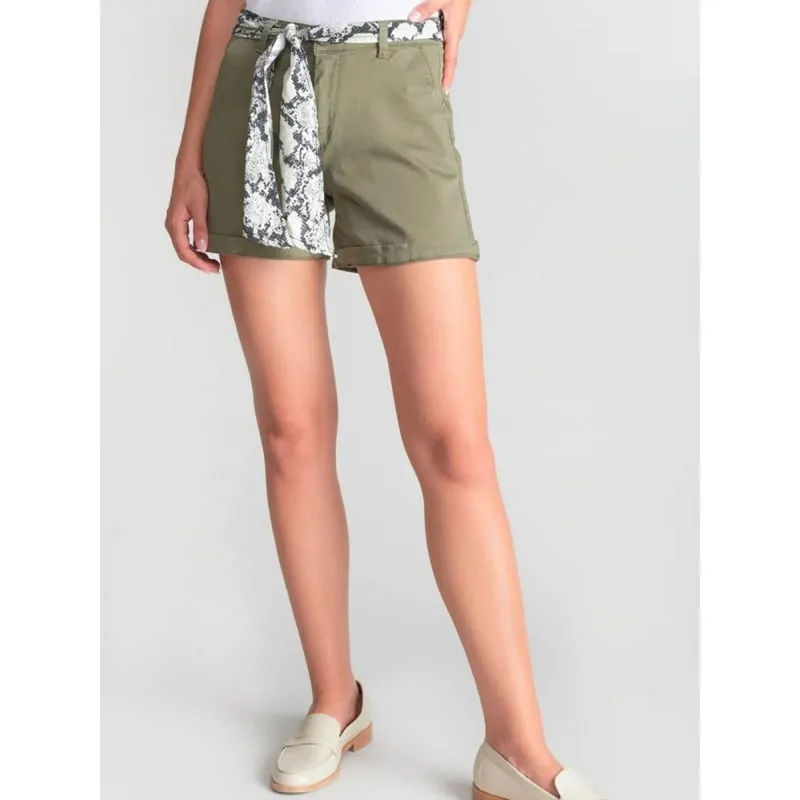 Short chino co blend bleu marine femme - Tommy Hilfiger | wimod