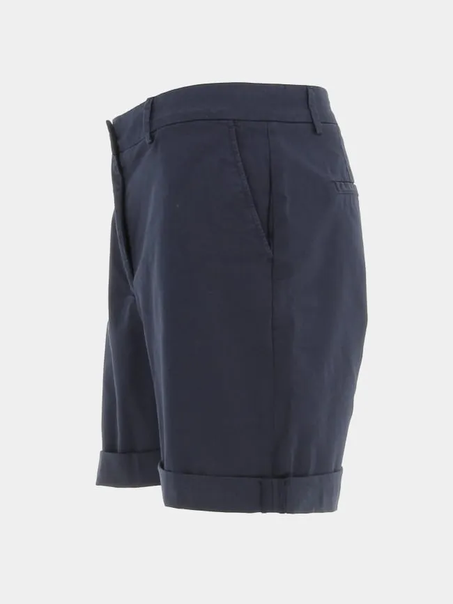 Short chino co blend bleu marine femme - Tommy Hilfiger | wimod