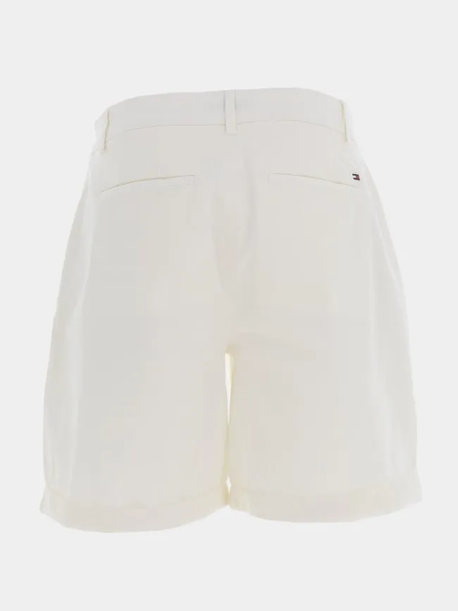 Short chino co blend écru femme - Tommy Hilfiger | wimod