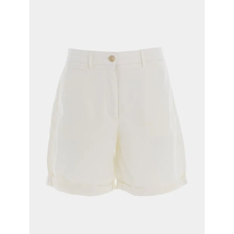 Short chino co blend écru femme - Tommy Hilfiger | wimod