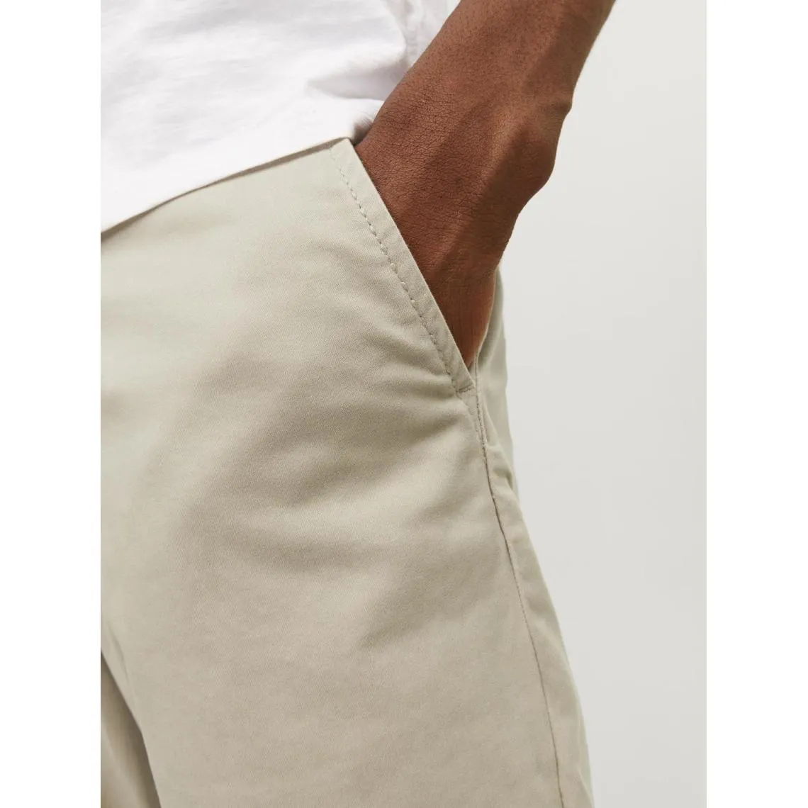 Short chino homme beige en coton | 3 Suisses