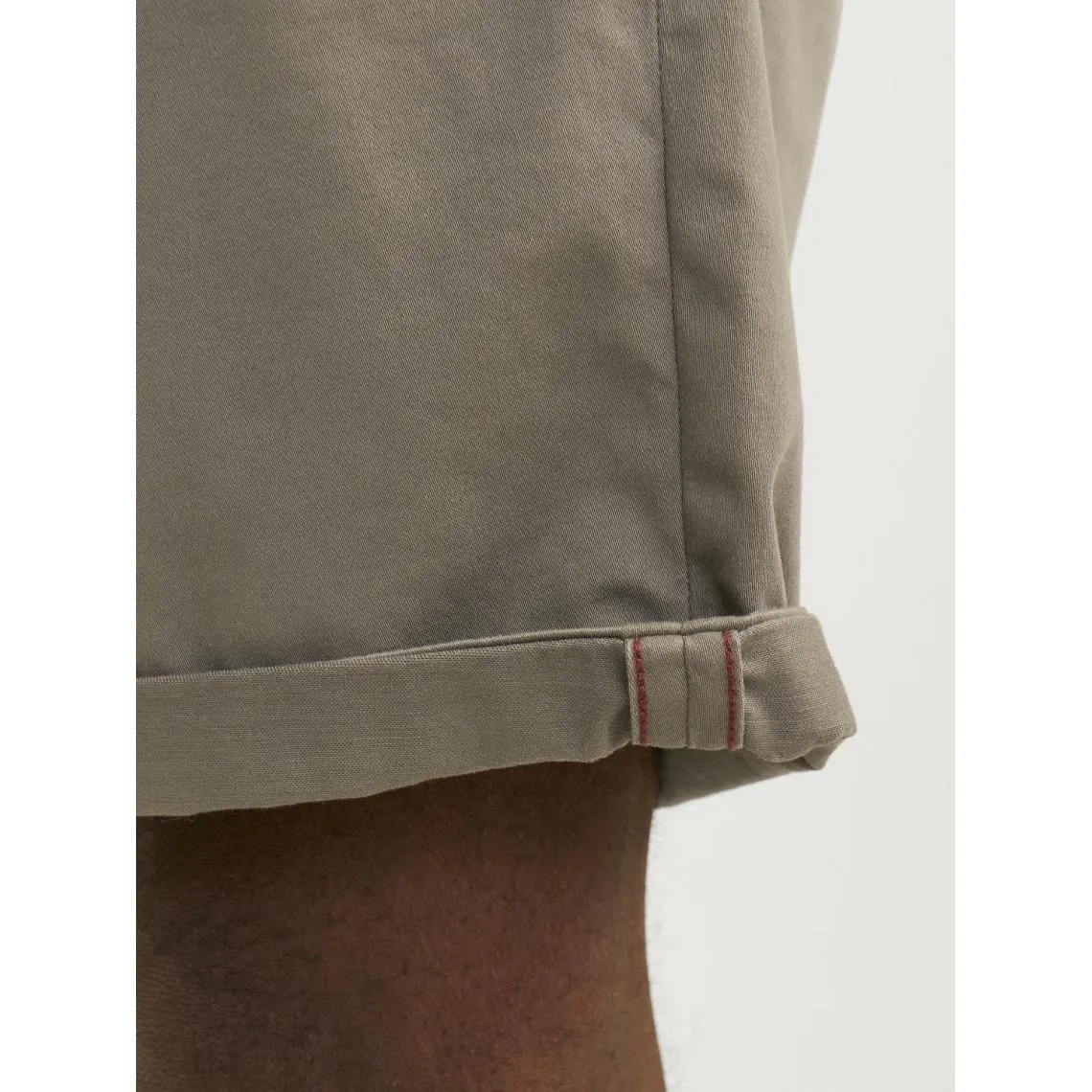 Short chino homme vert olive en coton | 3 Suisses