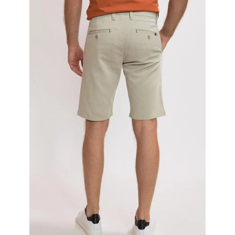 Short chino strié becool beige homme - Benson & Cherry | wimod