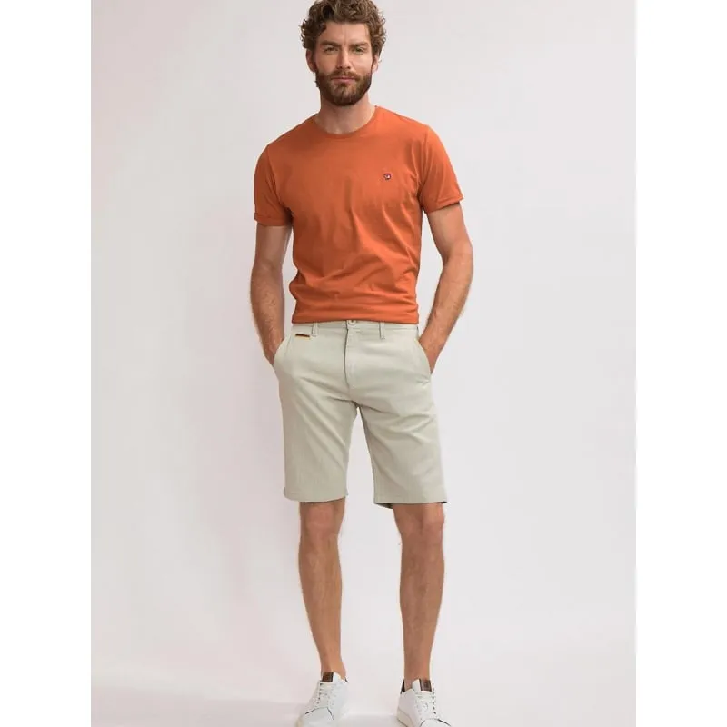 Short chino strié becool beige homme - Benson & Cherry | wimod