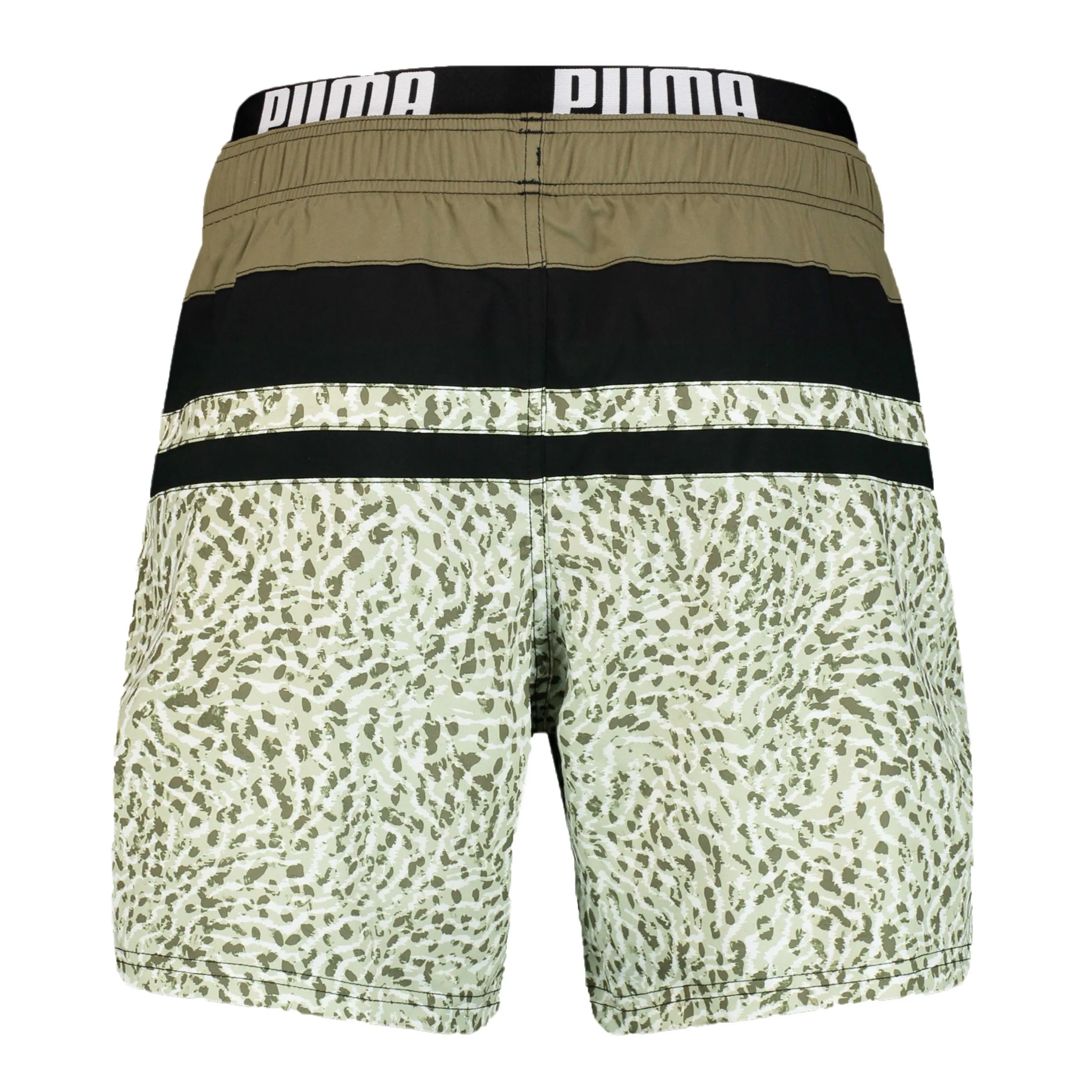 Short de bain mi-long PUMA Swim Heritage Stripe - Moss vert - Puma ...