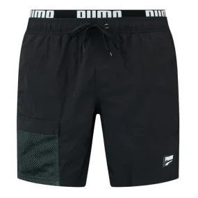 Short de bain mi-long PUMA Utility - noir - Puma : vente produits b...