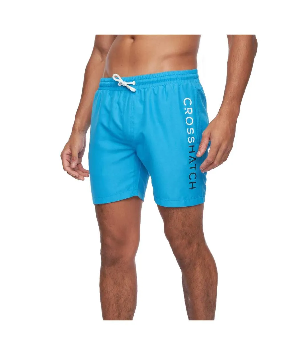 Short de bain swimlar homme bleu Crosshatch