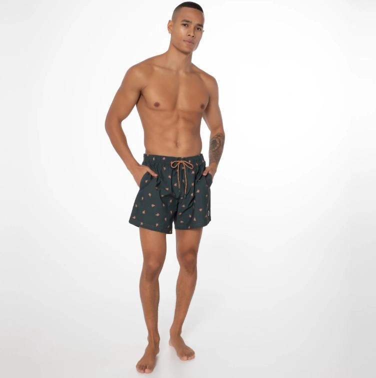 Short de Plage Protest Homme Aaiden Huntergreen