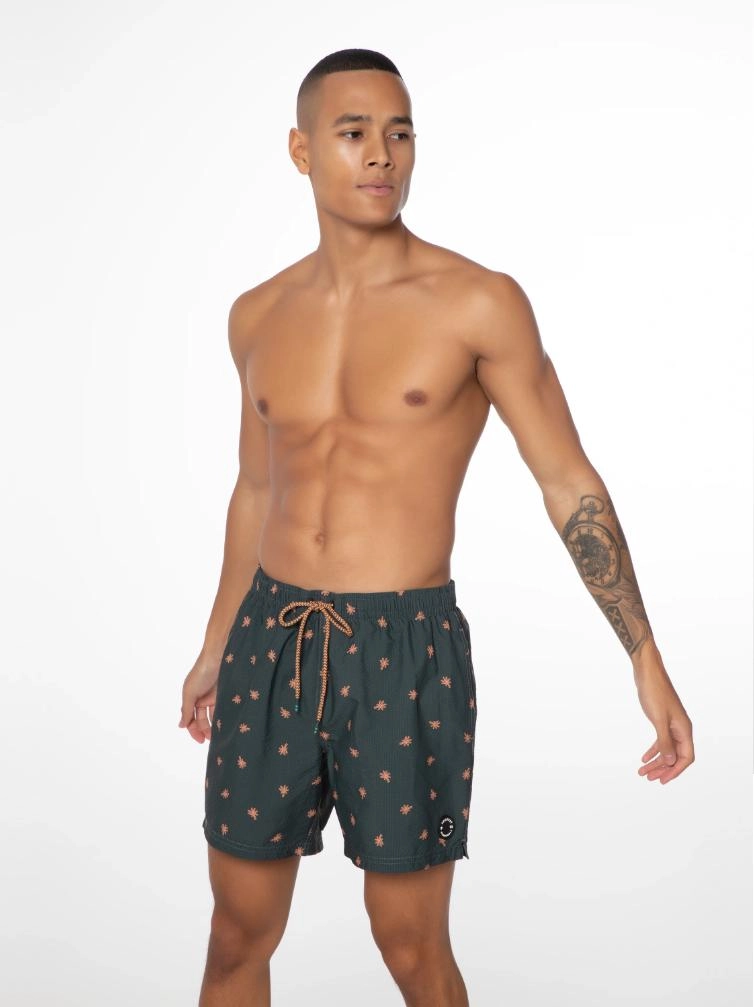 Short de Plage Protest Homme Aaiden Huntergreen