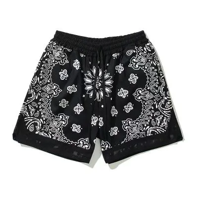 Short en coton Hip Hop Bandana Paisley Motif Swag