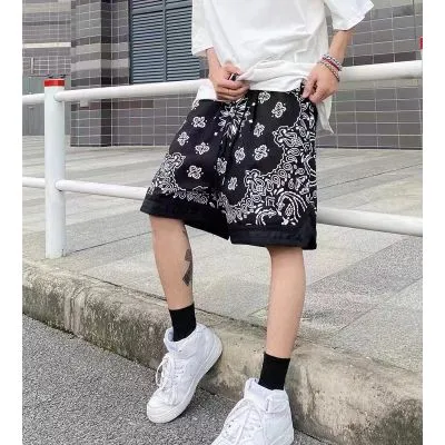 Short en coton Hip Hop Bandana Paisley Motif Swag