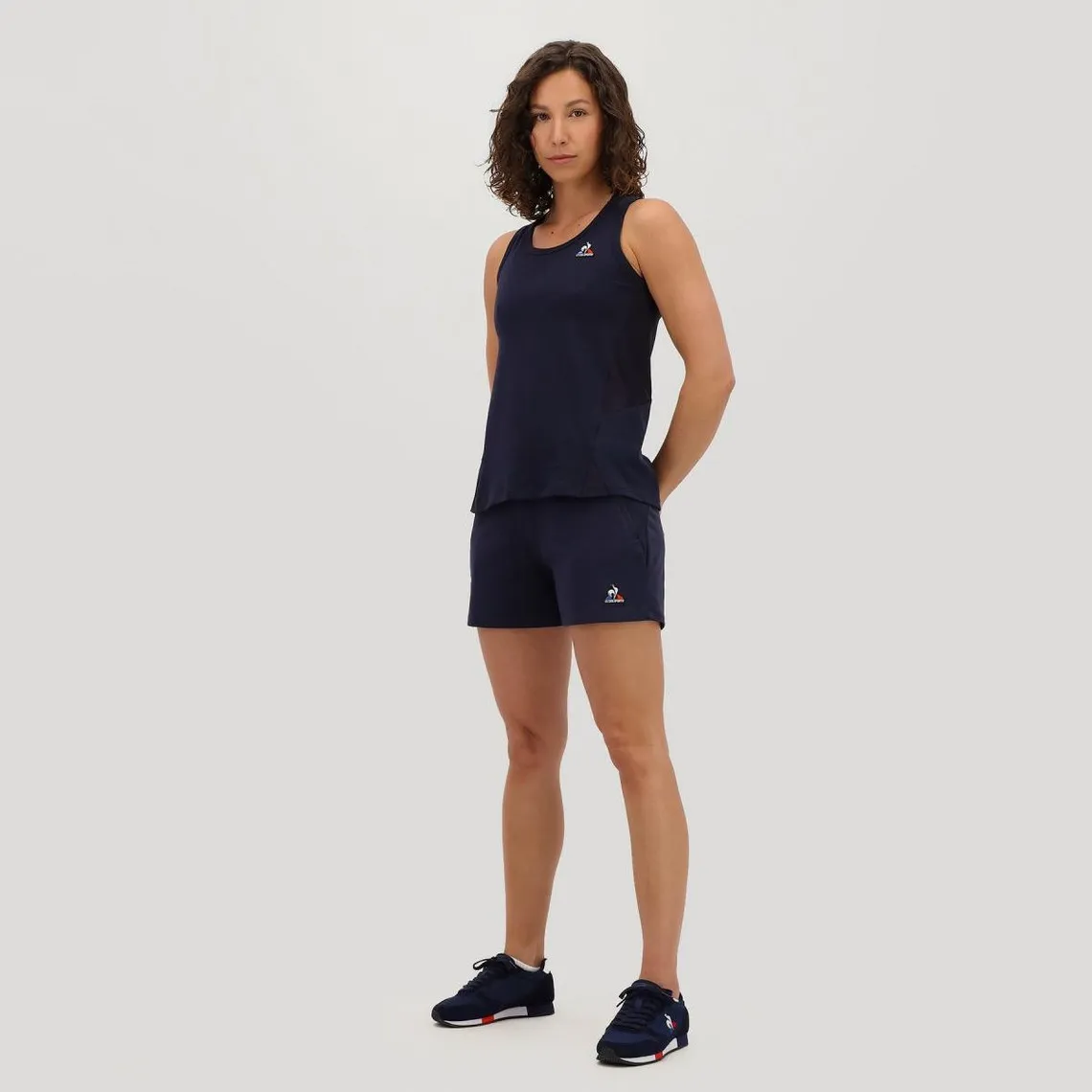 Short Femme TRAINING PERF Coton N°1 W sky capt bleu foncé | 3 Suisses