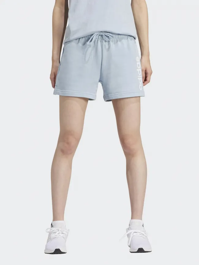 Short jogging linear bleu femme - Adidas | wimod