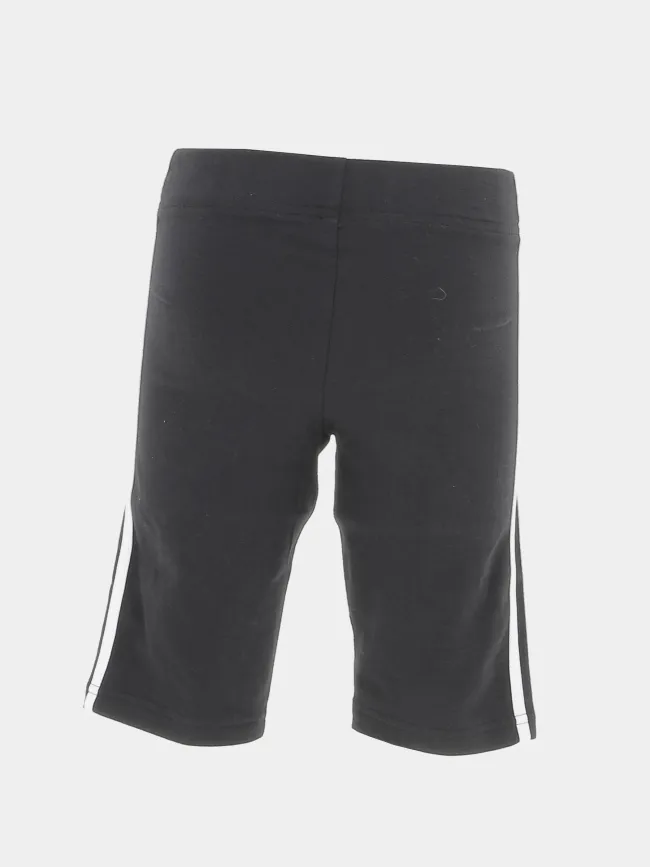 Short legging 3 bandes noir fille - Adidas | wimod