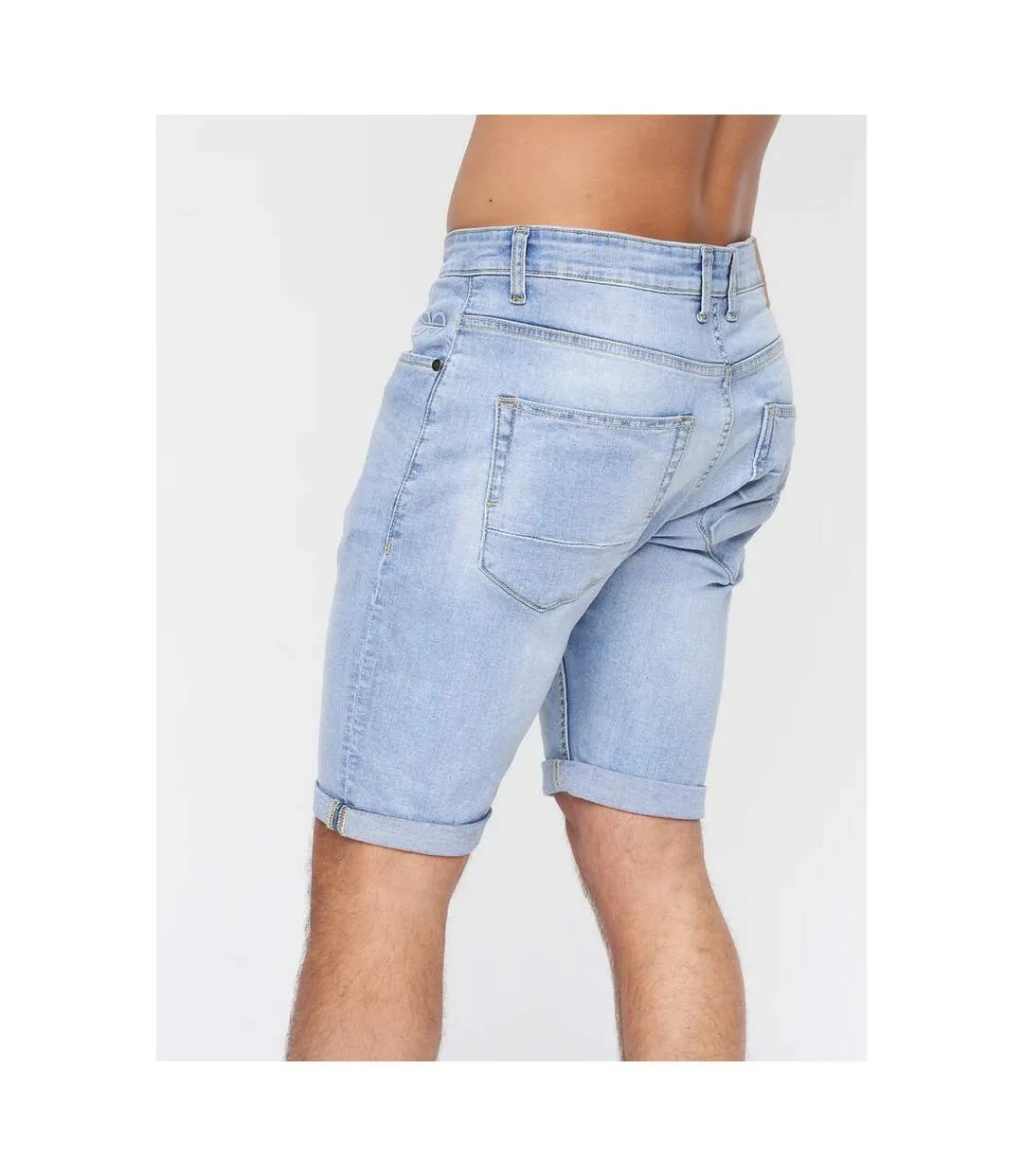 Short tonwin homme bleu clair délavé Crosshatch