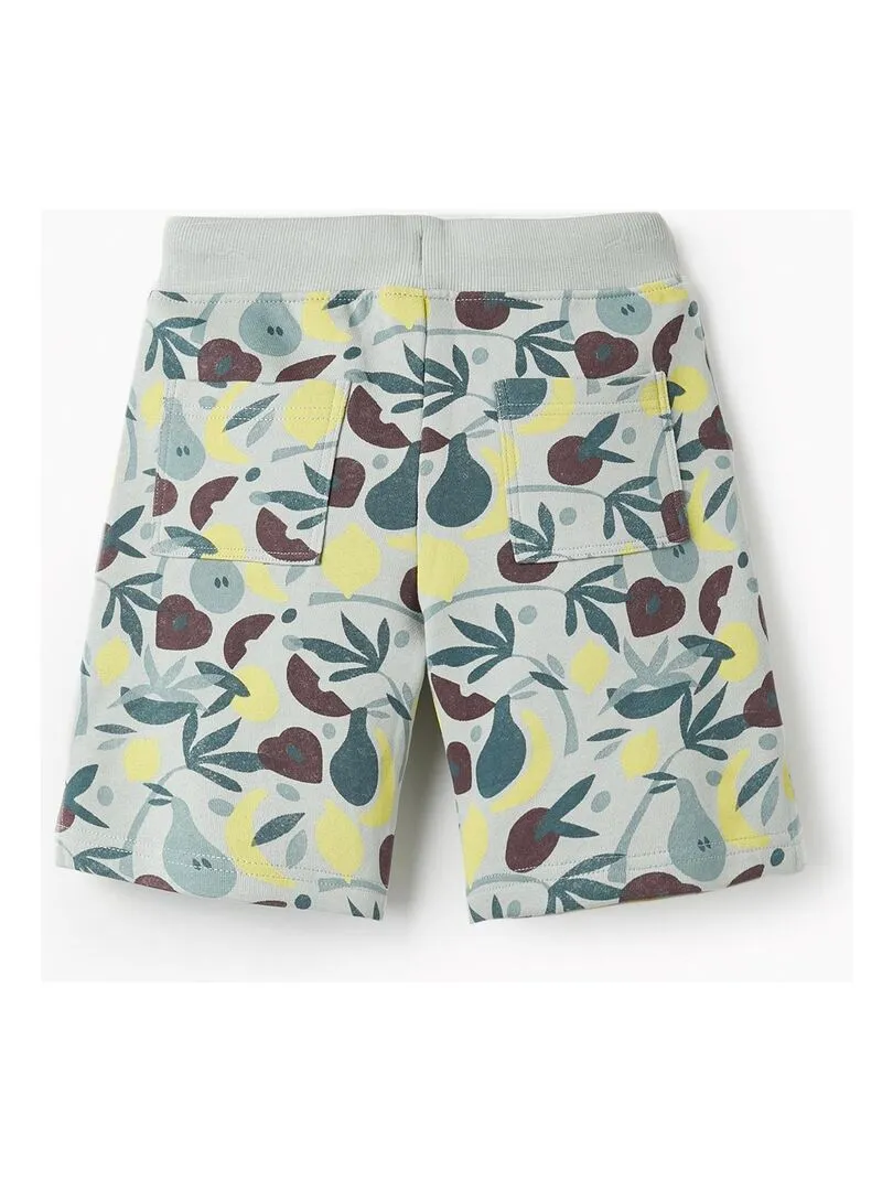 Shorts en coton pour garçon 'Fruits'  SICILIAN DAYS - Bleu clair