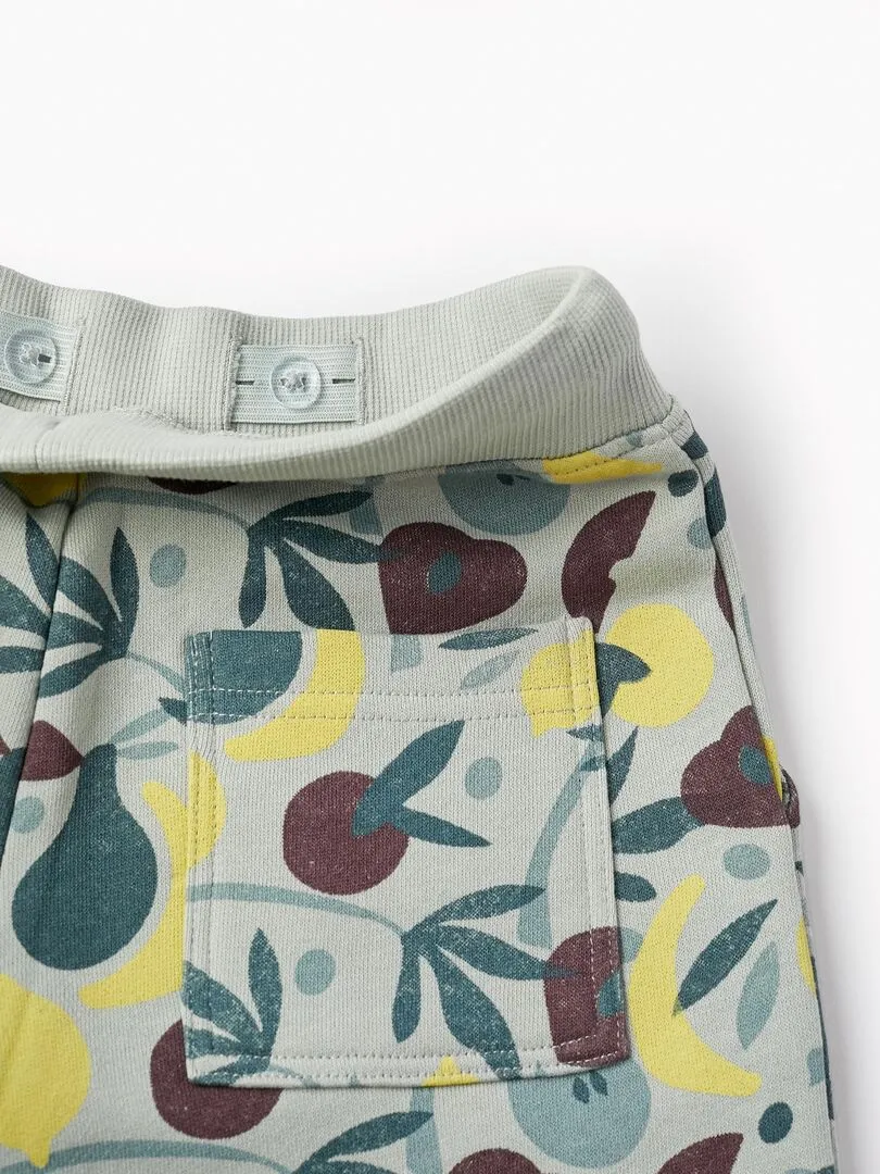 Shorts en coton pour garçon 'Fruits'  SICILIAN DAYS - Bleu clair