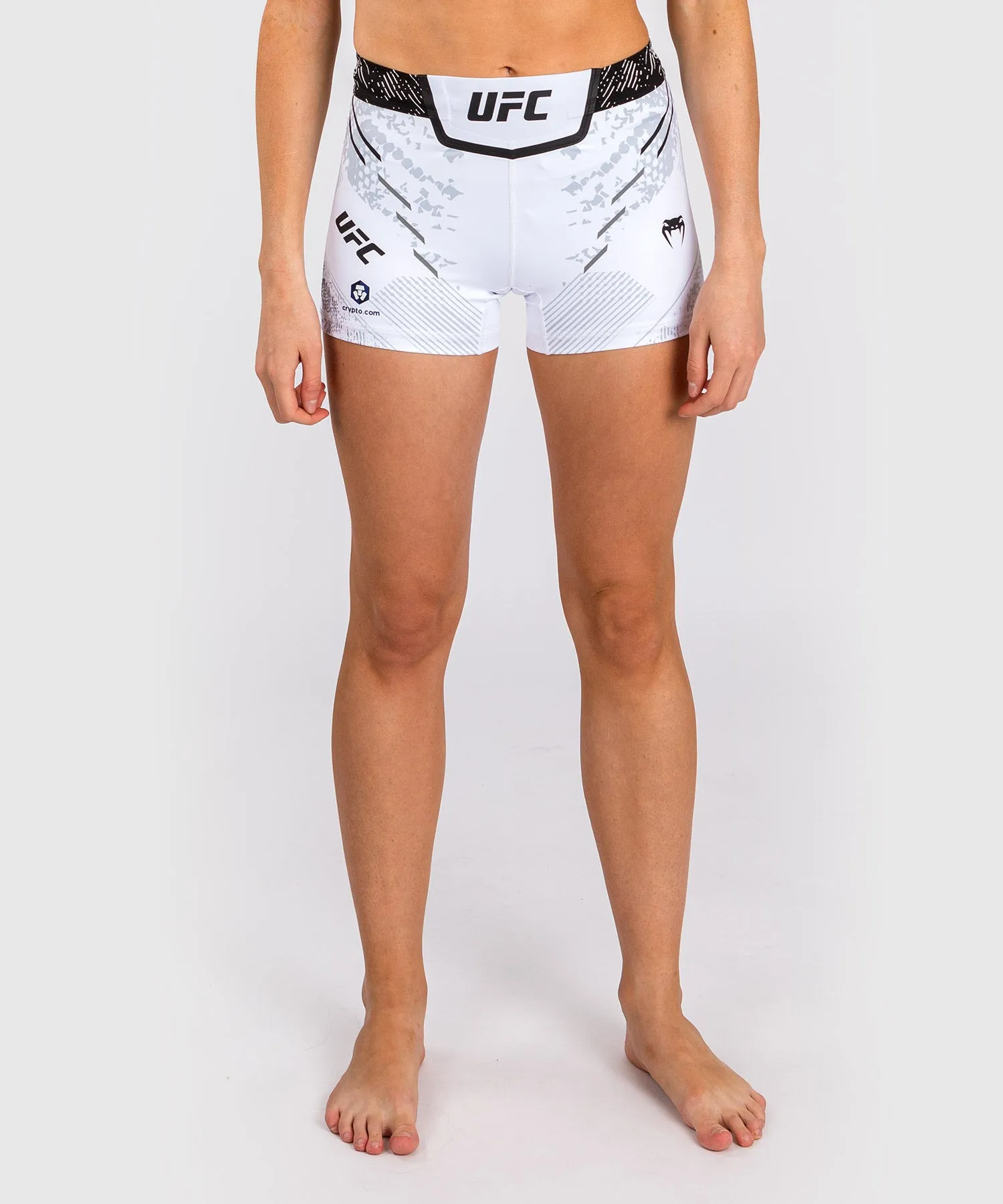 Shorts Vale Tudo Short Fit pour Femmes UFC Adrenaline by Venum Authentic Fight Night - Blanc