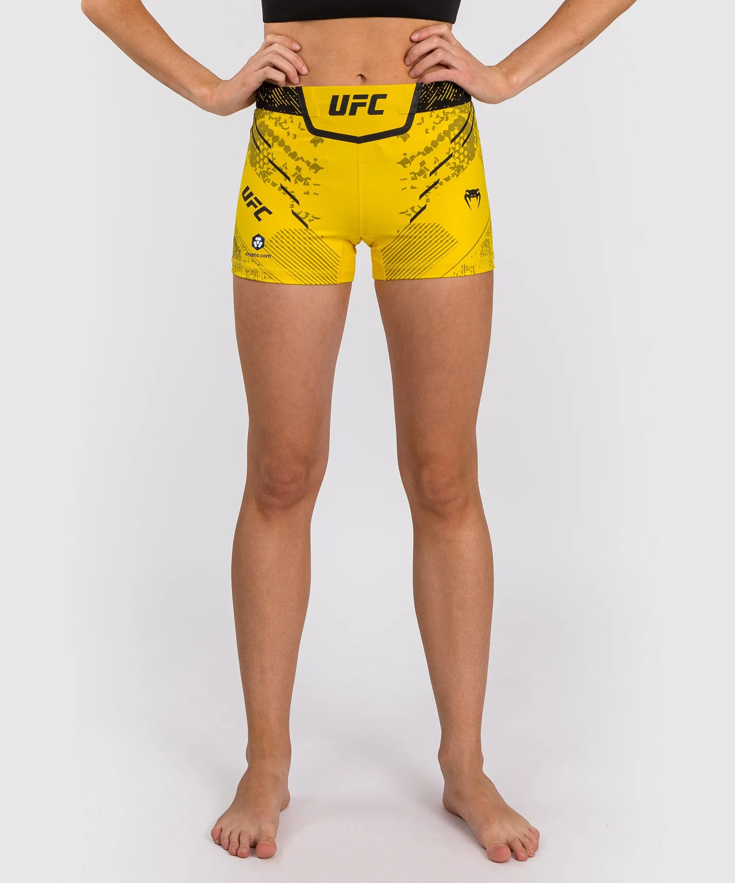 Shorts Vale Tudo Short Fit pour Femmes UFC Adrenaline by Venum Authentic Fight Night - Jaune