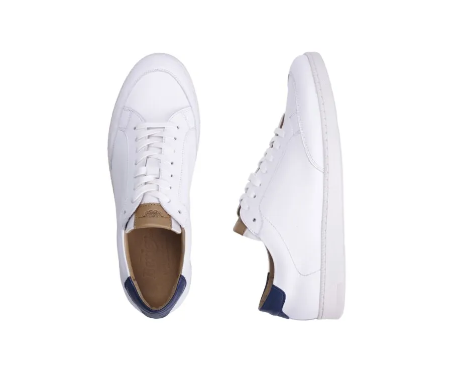 Sneakers cuir blanc homme Canunda