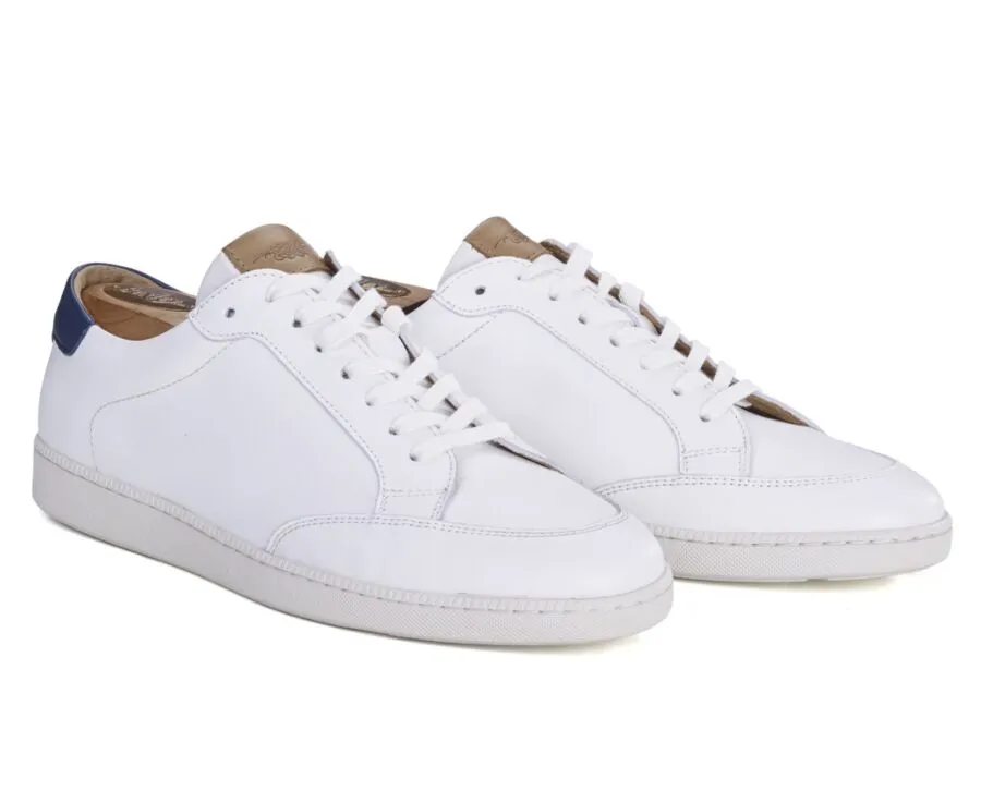 Sneakers cuir blanc homme Canunda