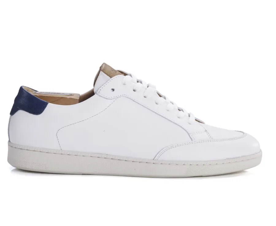 Sneakers cuir blanc homme Canunda