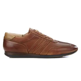 Sneakers homme Cognac patiné Bockara