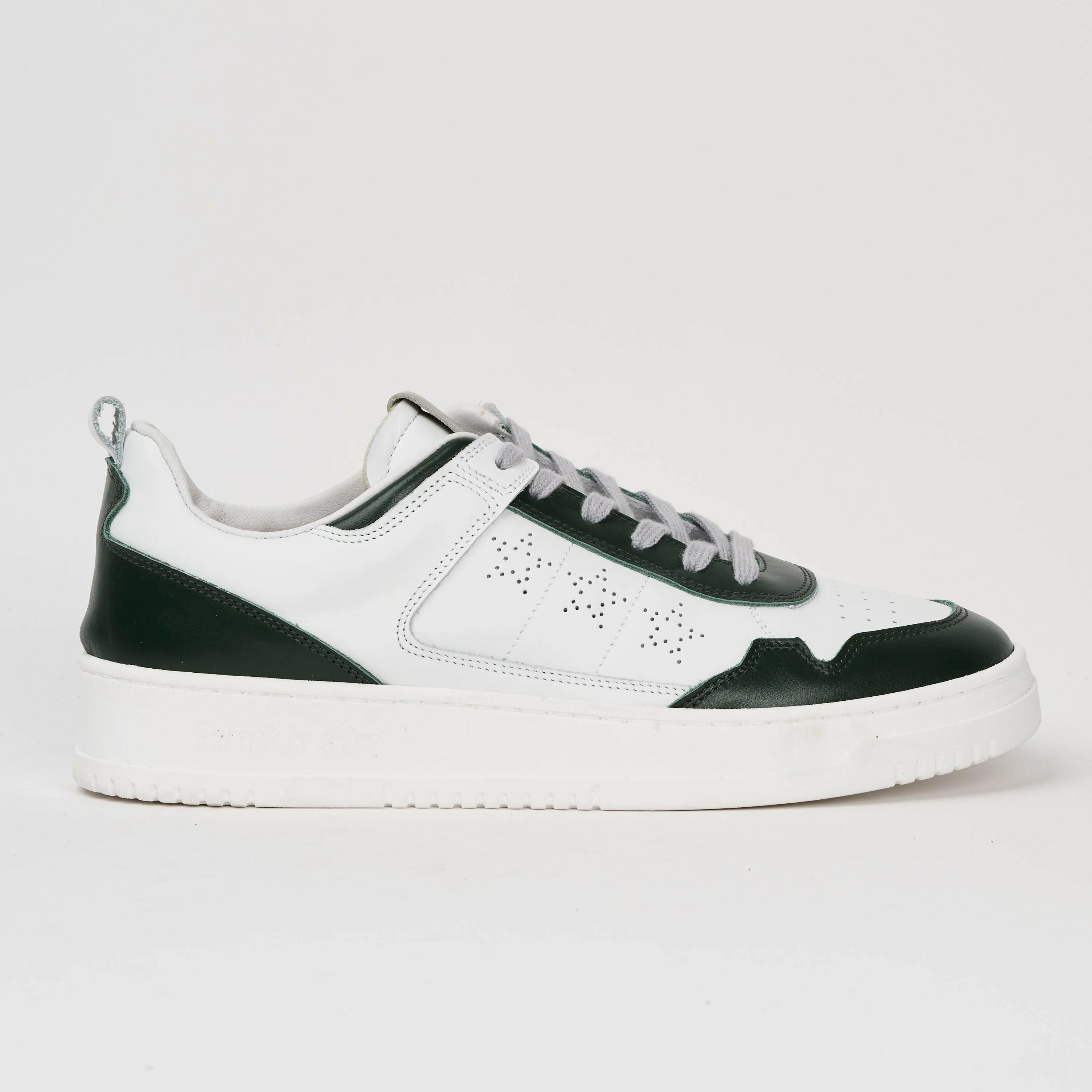 Sneakers uomo Penalty in pelle bianca e verde