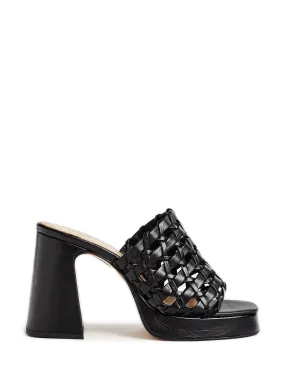 SOULIERS MARTINEZ  Mules Alba en cuir - Noir